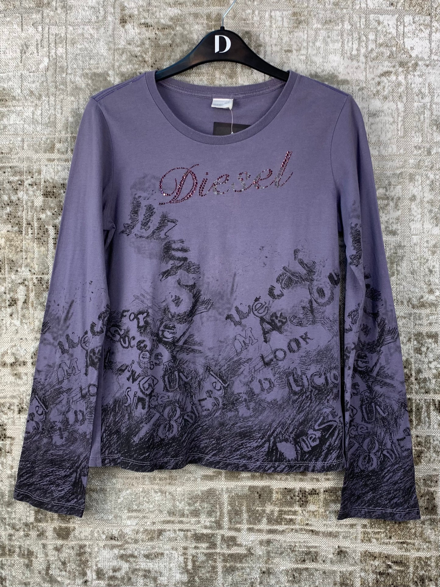 Womens Y2K Diesel Long Sleeve Top