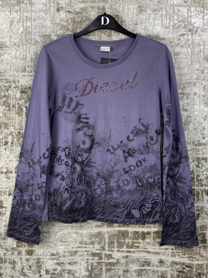Womens Y2K Diesel Long Sleeve Top
