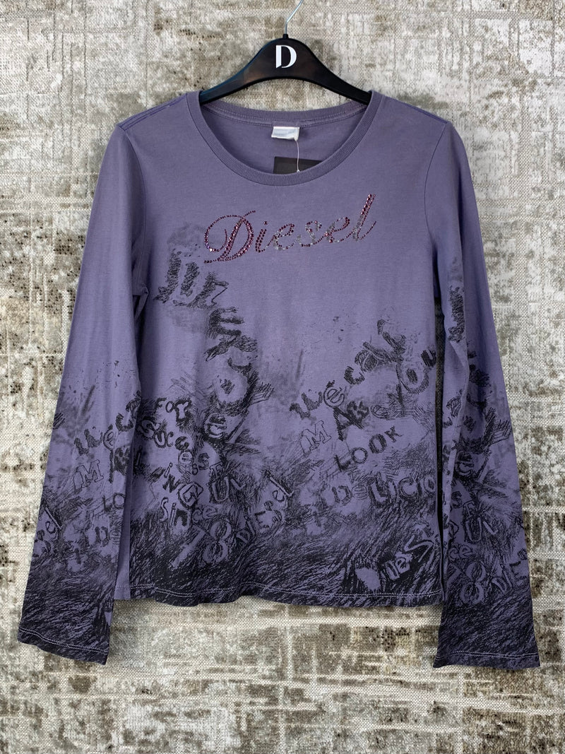 Womens Y2K Diesel Long Sleeve Top