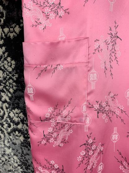 Women's Pink Reversible Kimono Robe