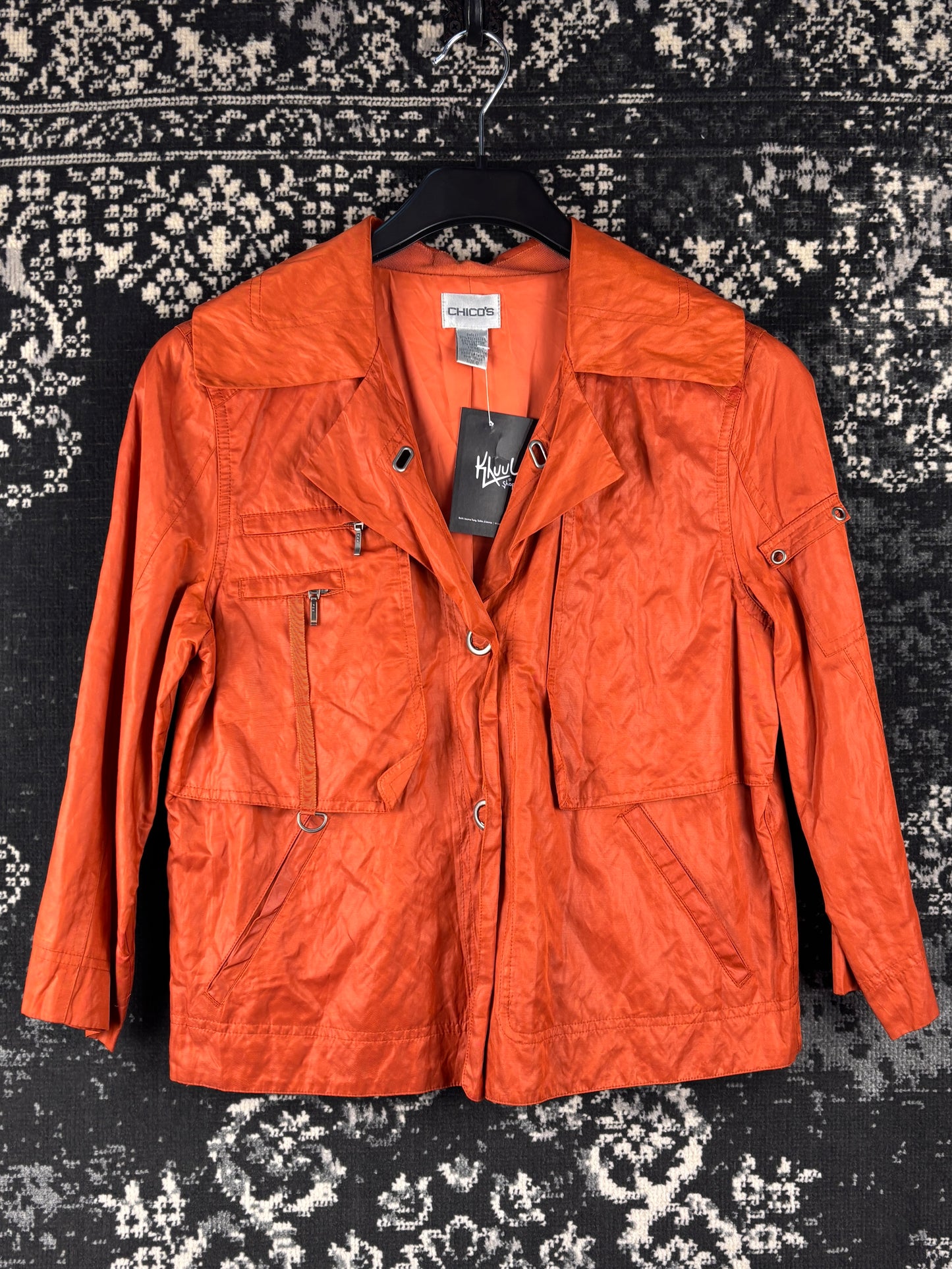 Women's Vintage Y2K Chicos Orange Light Jacket