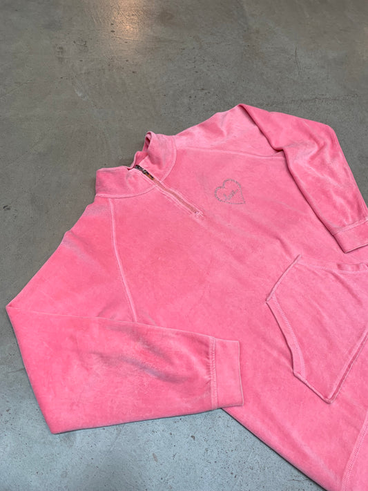 Y2K Rose Velour Long Sleeve