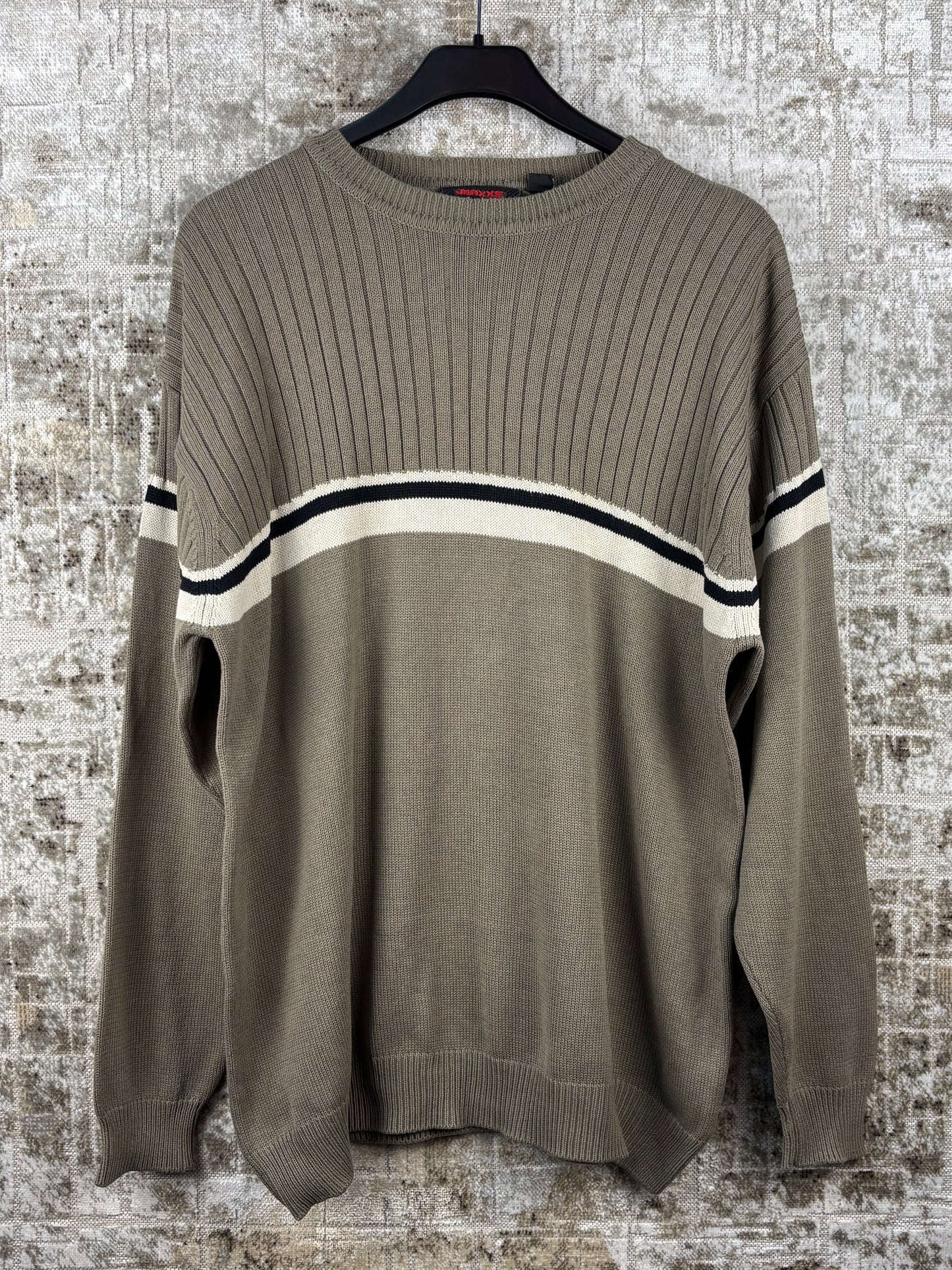 Men's Y2K Style Khaki Sweater