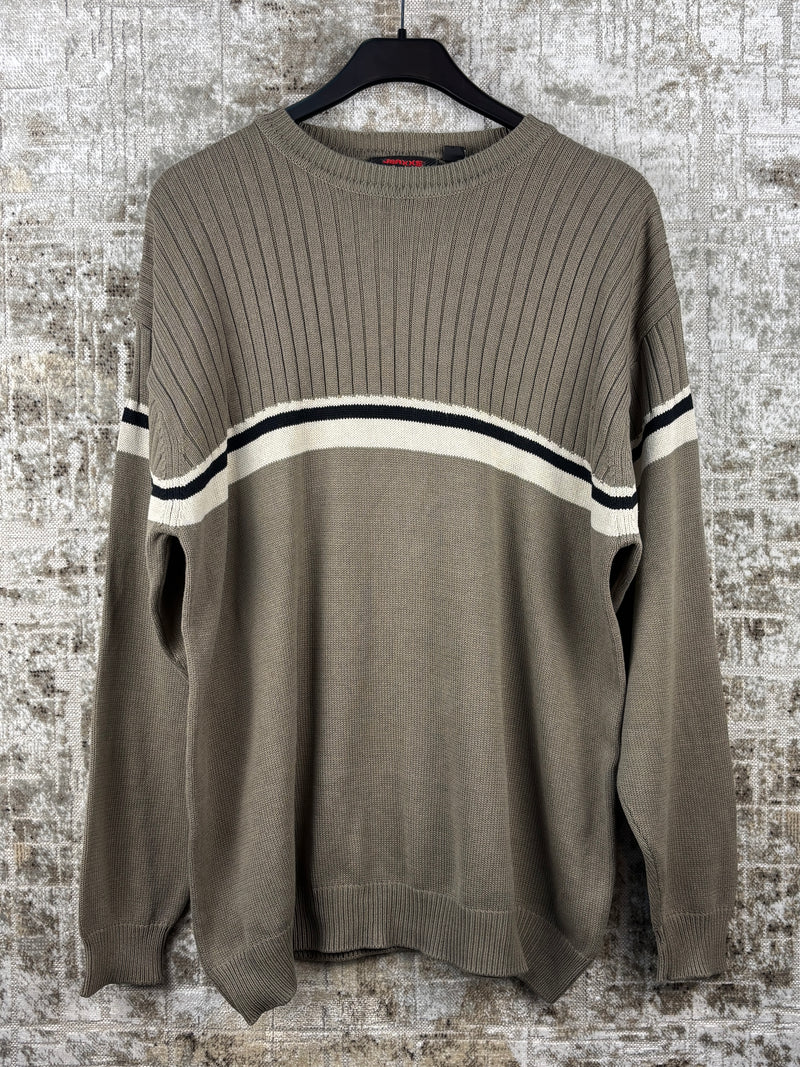 Men's Y2K Style Khaki Sweater