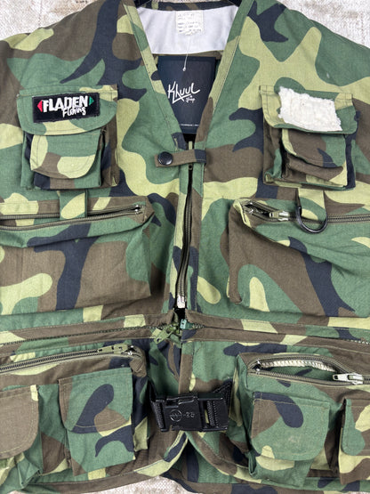 Men Vintage Military Camo Utility Vest