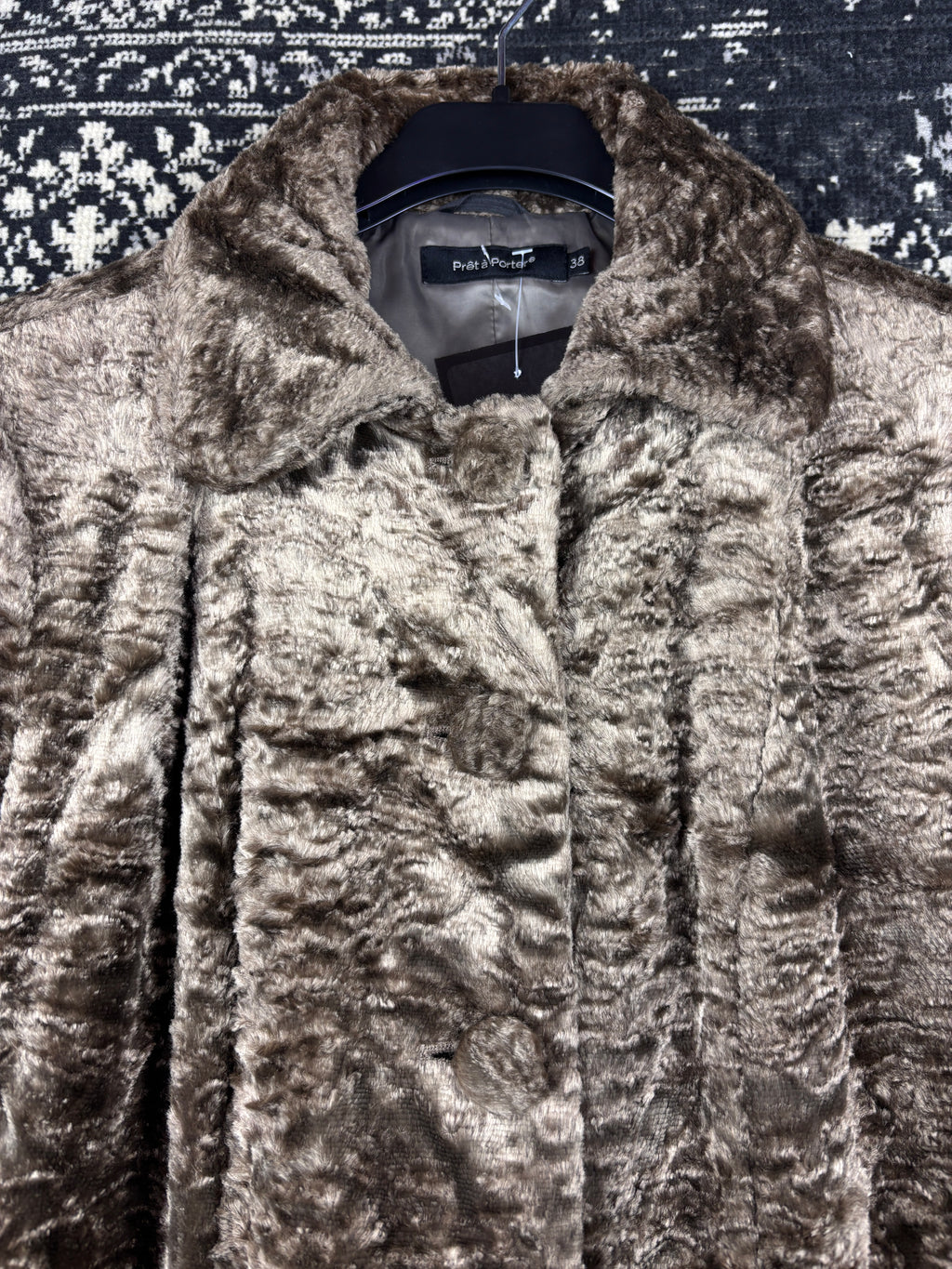 Women's Vintage Golden Brown Long Coat