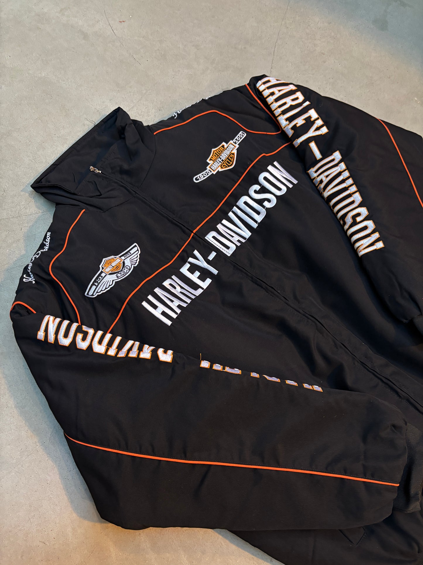 Unisex Harley Davidson 100th Anniversary Racing Bomber Jacket