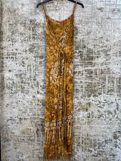Womens Y2K Tie Dye Fish Maxi Dress
