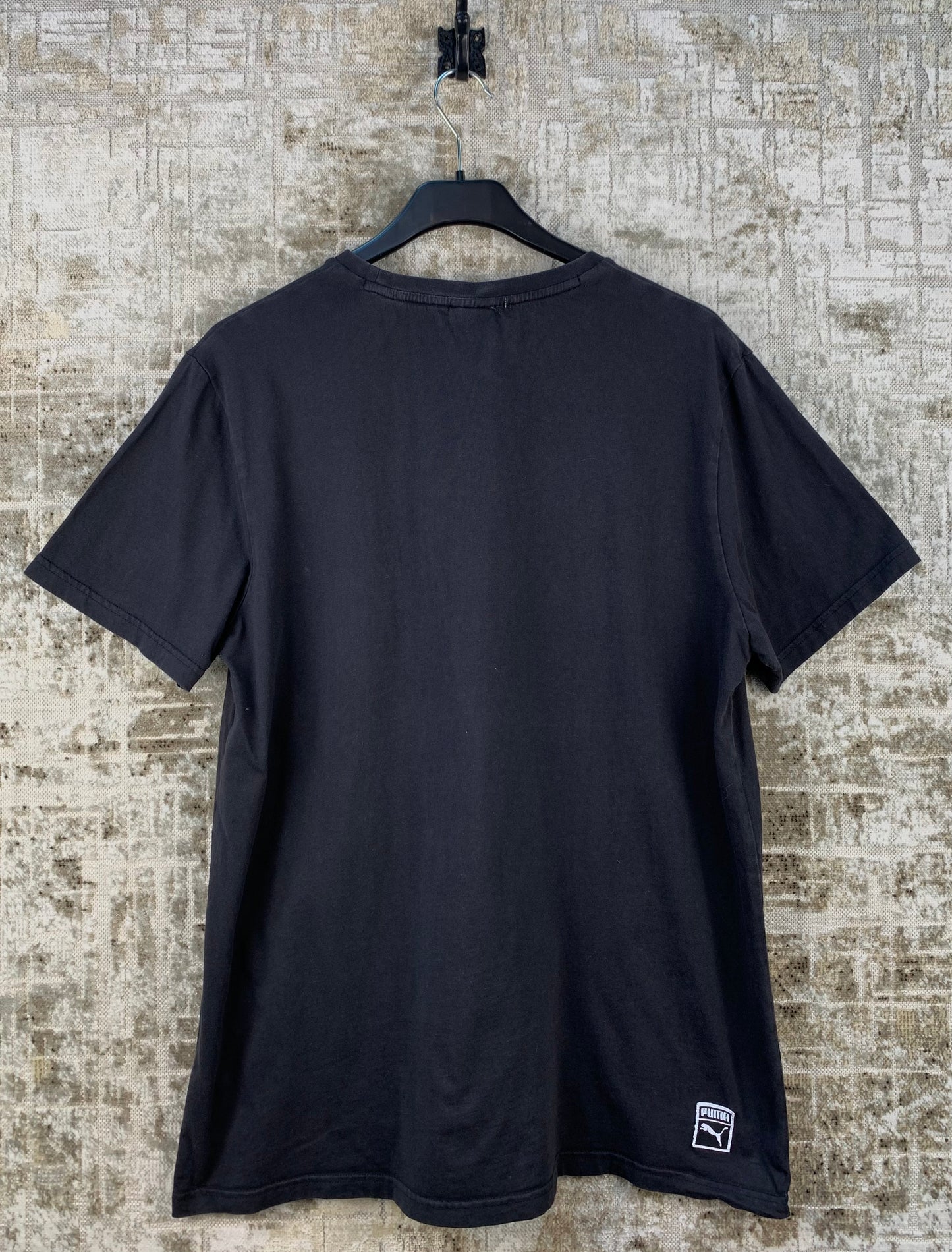 Men's Puma 3D Text Black T-Shirt