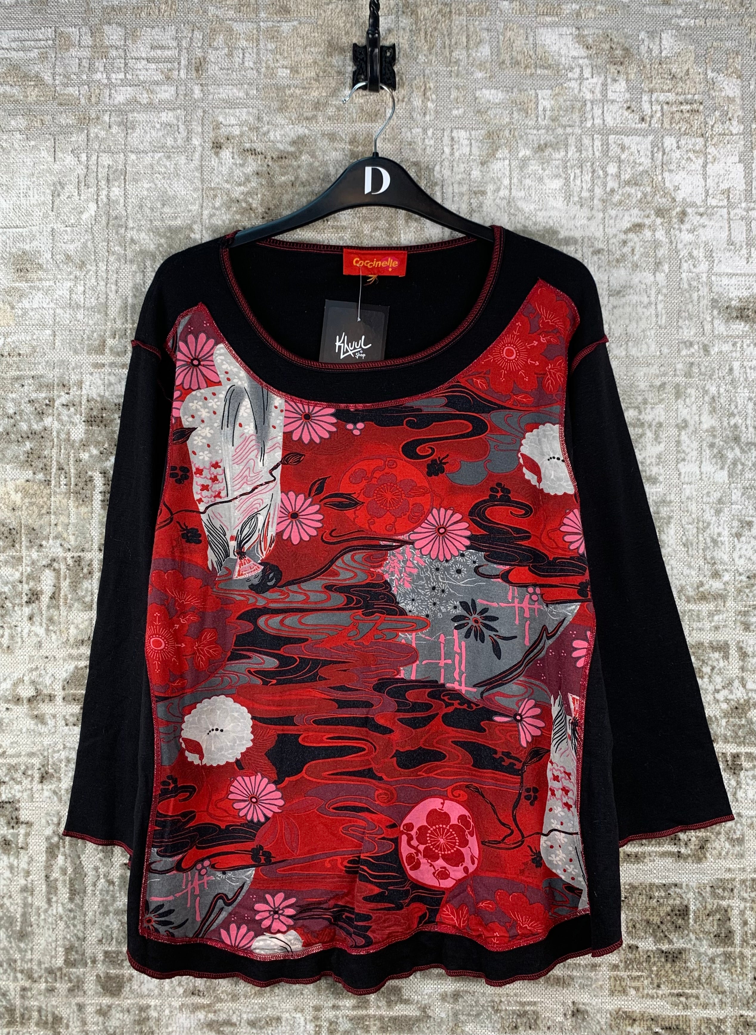 Womens Y2K Coccinelle Long Sleeve Top