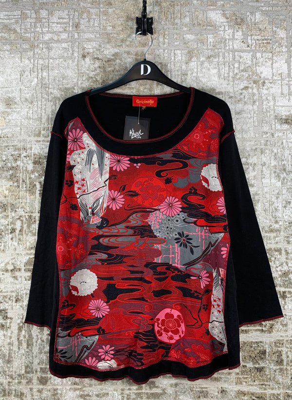 Womens Y2K Coccinelle Long Sleeve Top