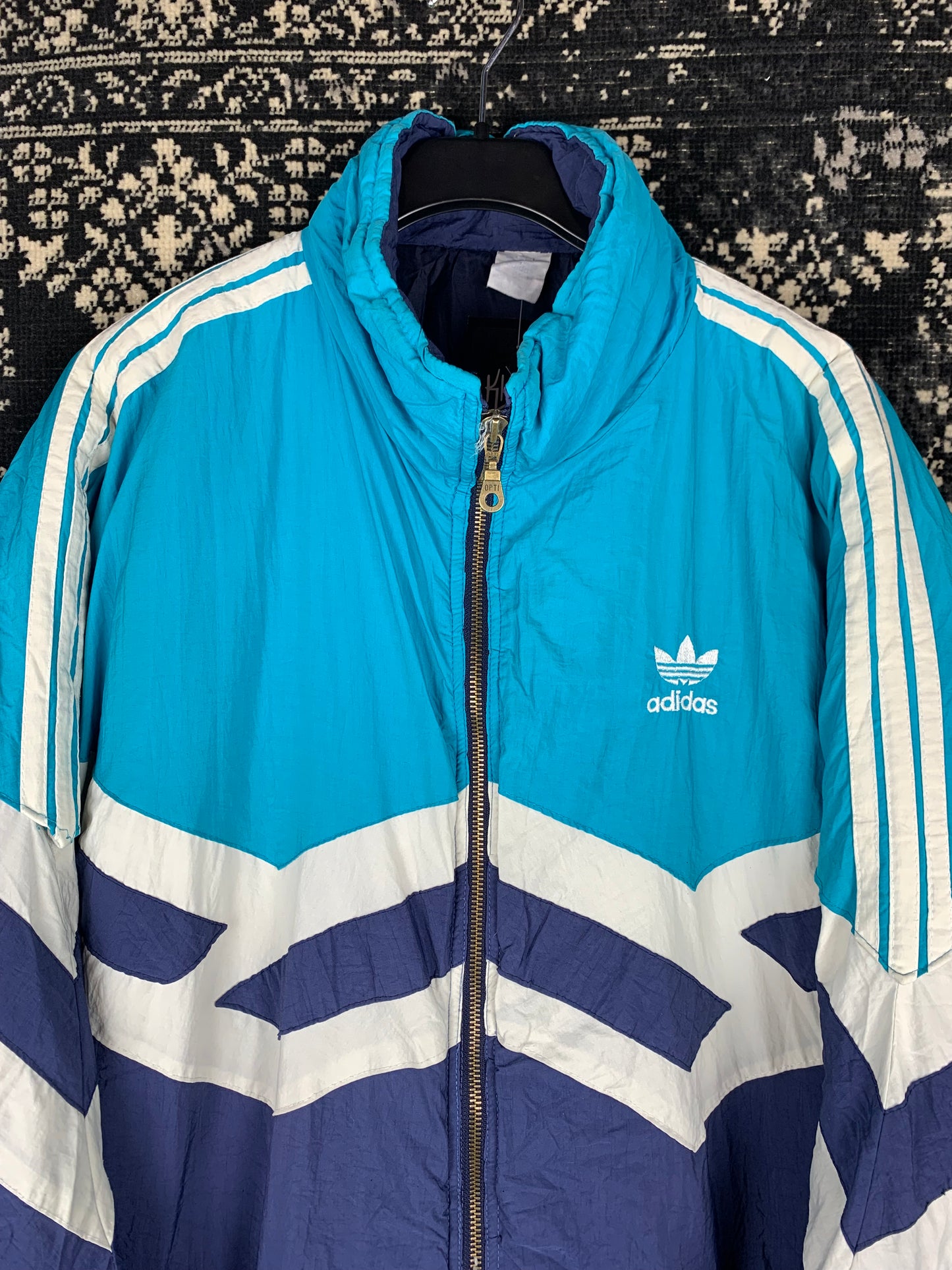 Men's Vintage Adidas Blue Winter Jacket