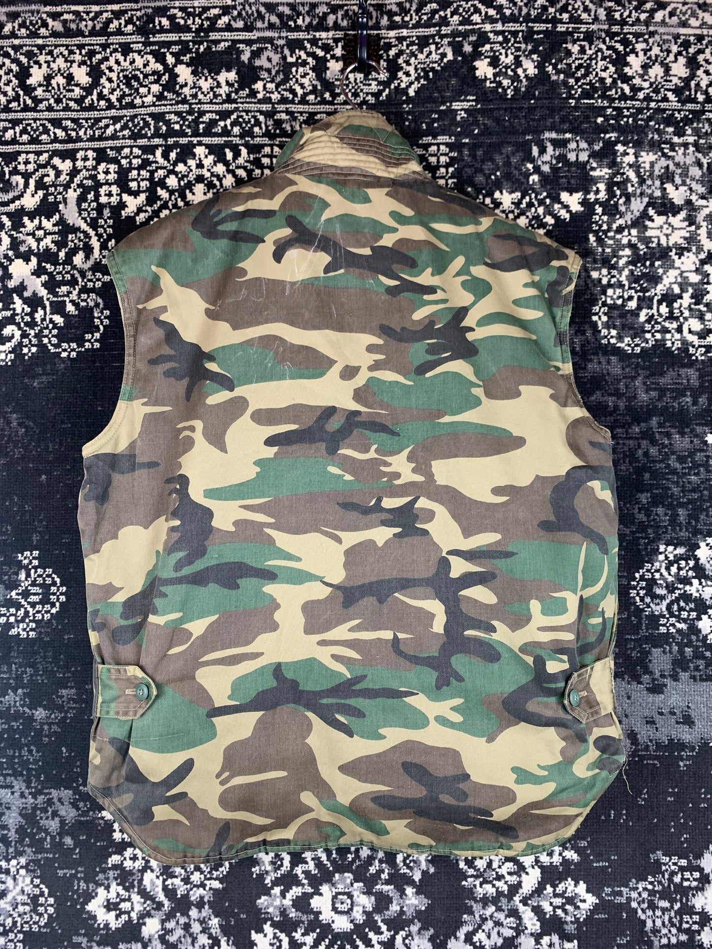 Men's Y2K Military Camo Utility Vest