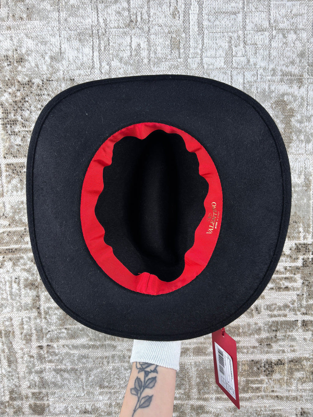 Valentino Garavani Logo-Plaque Fedora Hat