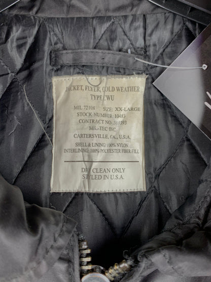 Men's Vintage Black Military Bomber Jacket