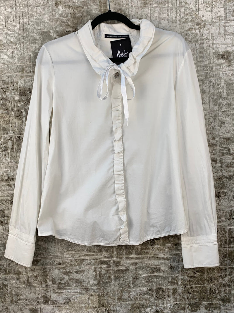 Womens Marithe Francois Girbaud White Button Up