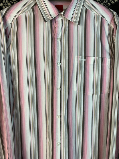 Men's Esprit Striped Long Sleeve Button-Up Shirt