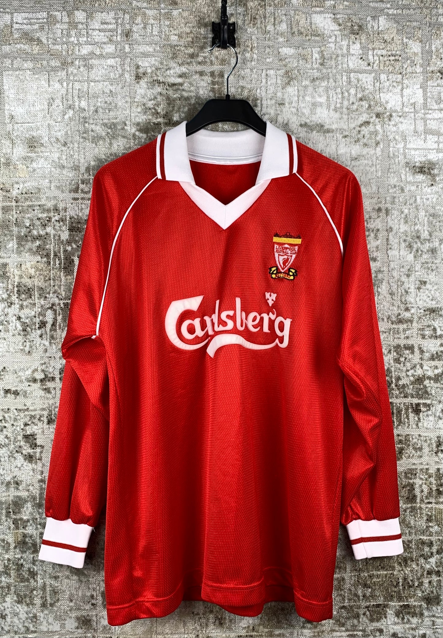 Mens Polo Carlsberg Longsleeve Liverpool FC Jersey