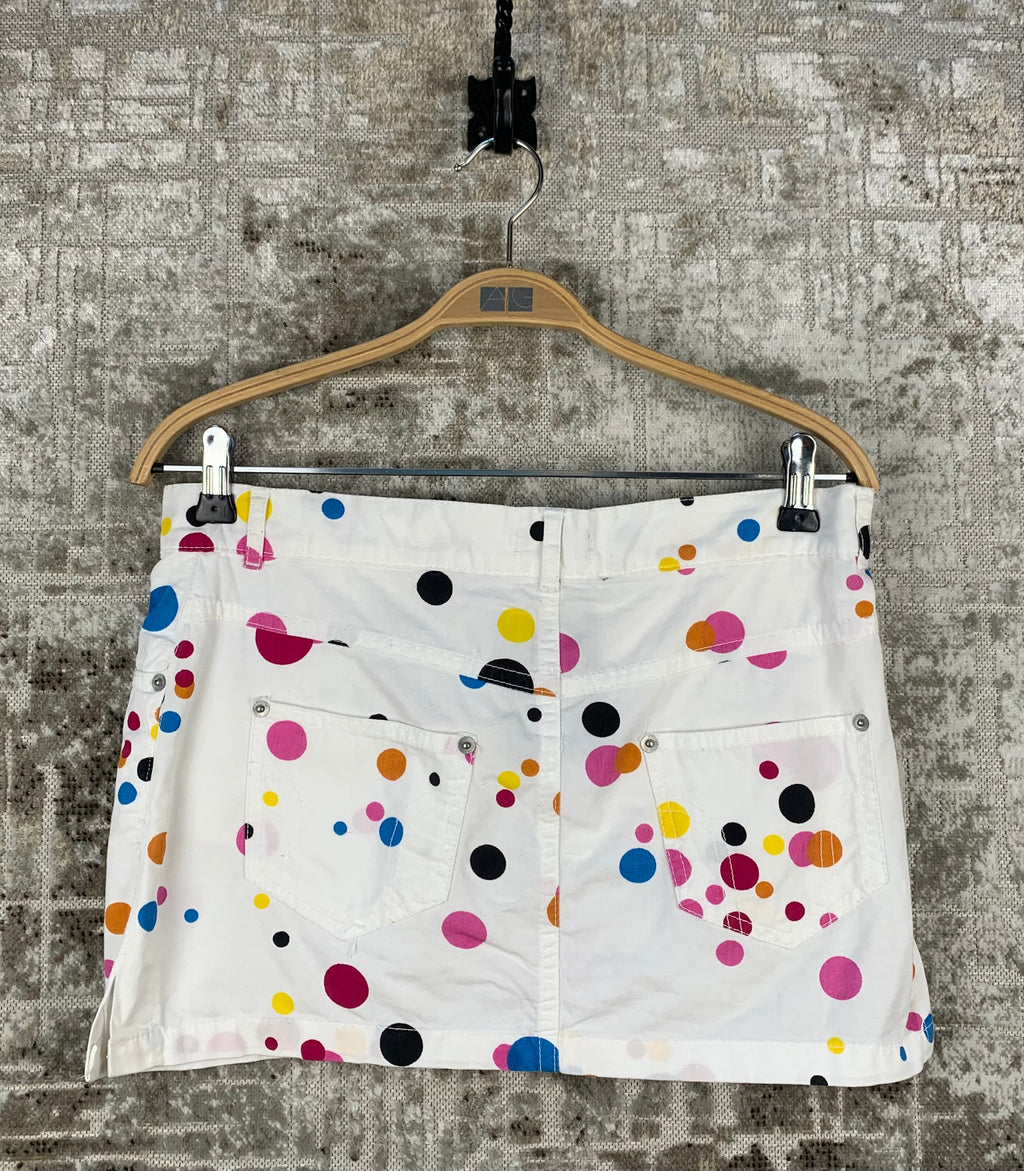 Womens Vintage Y2K Zoe London Polka Dot Mini Skirt