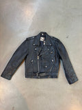Vintage Black Leather Biker Jacket