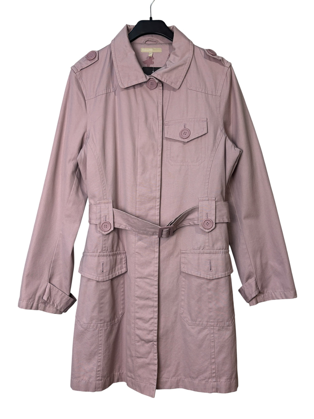 KappAhl Dusty Pink Belted Trench Coat