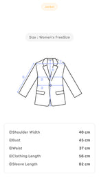 Women's Y2K ONLY Jeans Denim Blazer Jacket