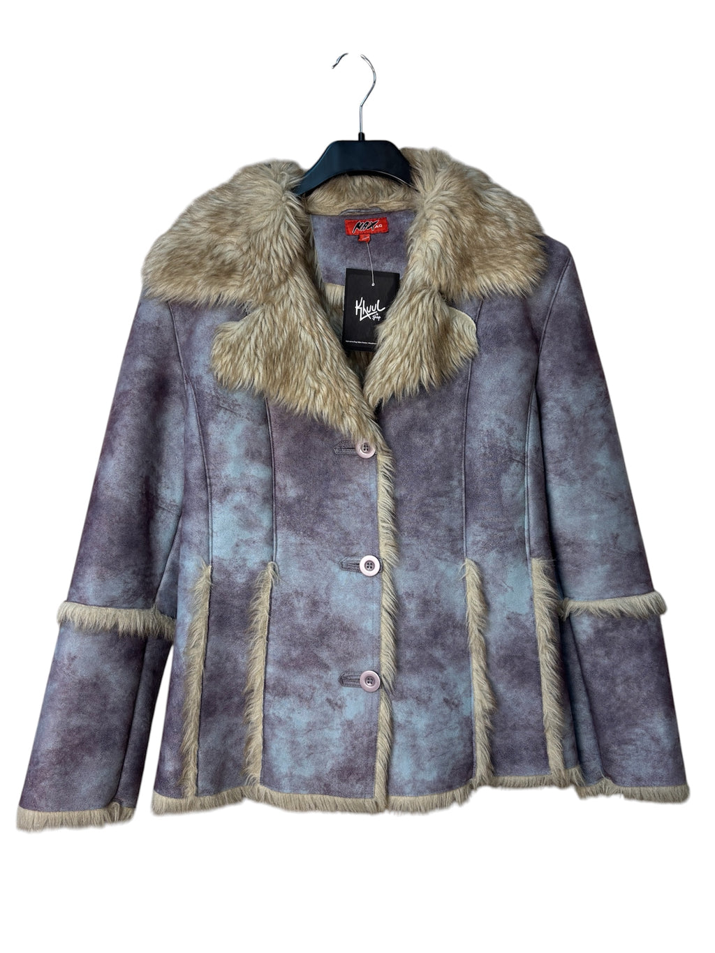 Max AG Y2K Afghan Faux Fur Penny Lane Jacket