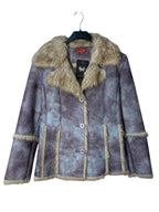 Max AG Y2K Afghan Faux Fur Penny Lane Jacket