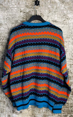 Monsuri Textured Wave Knit Sweater