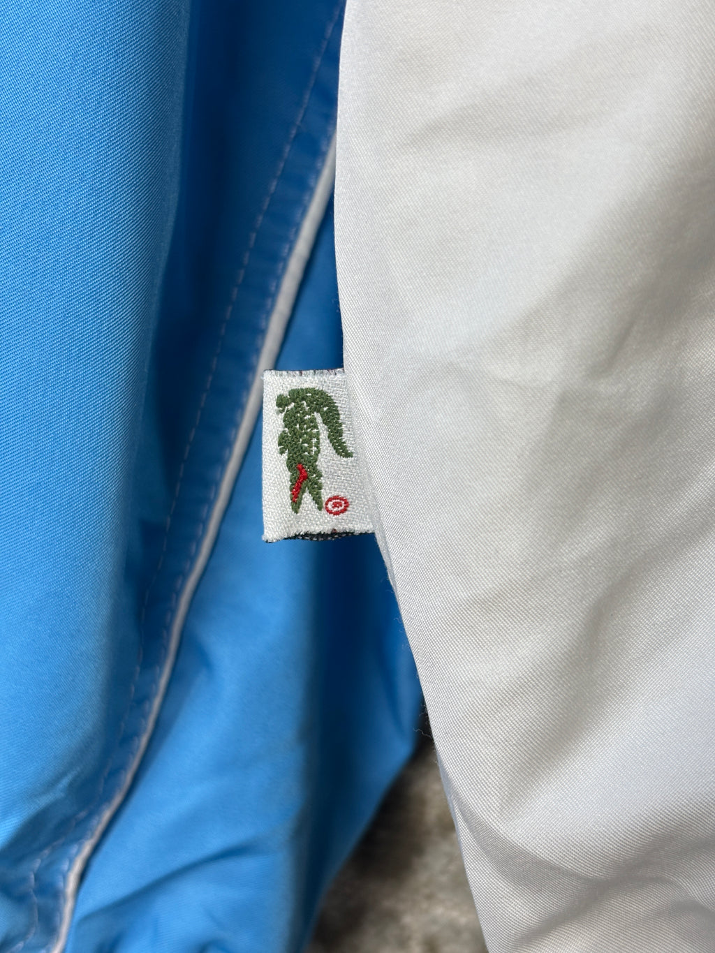 Lacoste Blue & White Zip Up Track Jacket