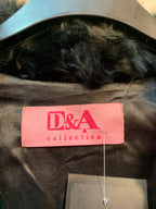 D&A Y2K Fur Panel Cable Knit Jacket