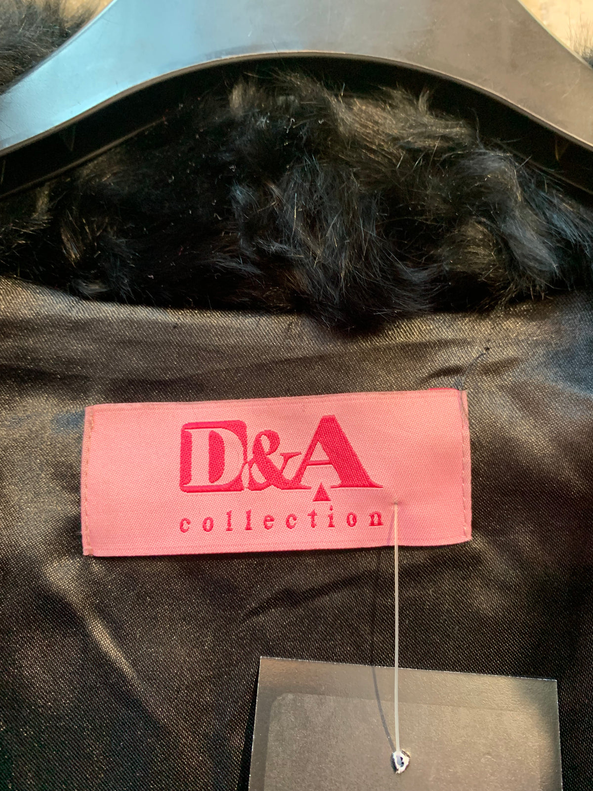 D&A Y2K Fur Panel Cable Knit Jacket