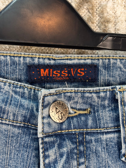 Womens Y2K Lightwash Cargo Jeans