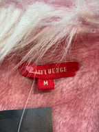 Influence Y2K Pink Faux Fur Trim Vest