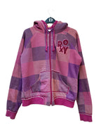 Roxy Sherpa-Lined Plaid Zip Hoodie