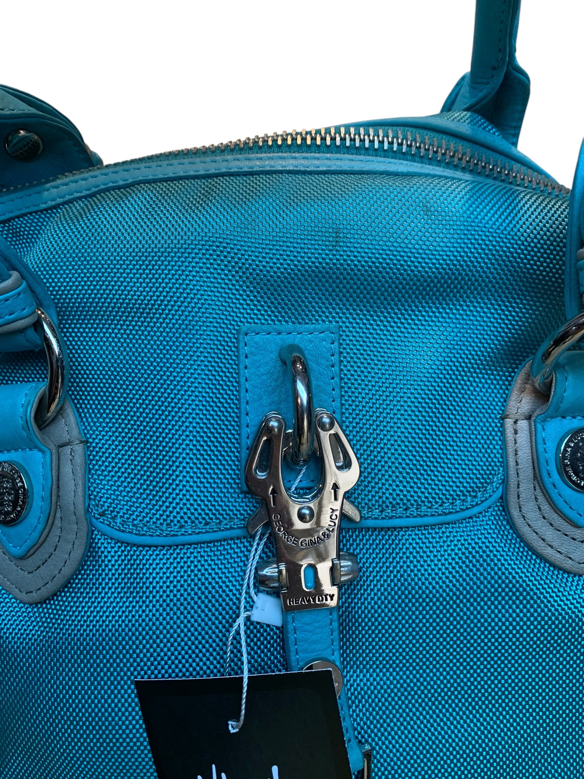 George Gina & Lucy Turquoise Nylon Handbag