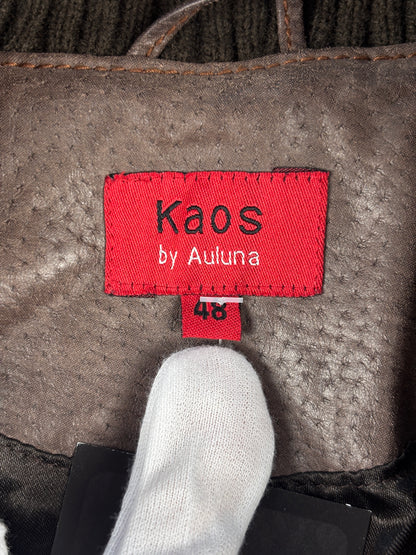 Women Vintage Dark Brown Suede Leather Jacket