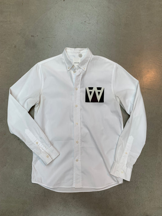 Wood Wood White Long Sleeve Shirt
