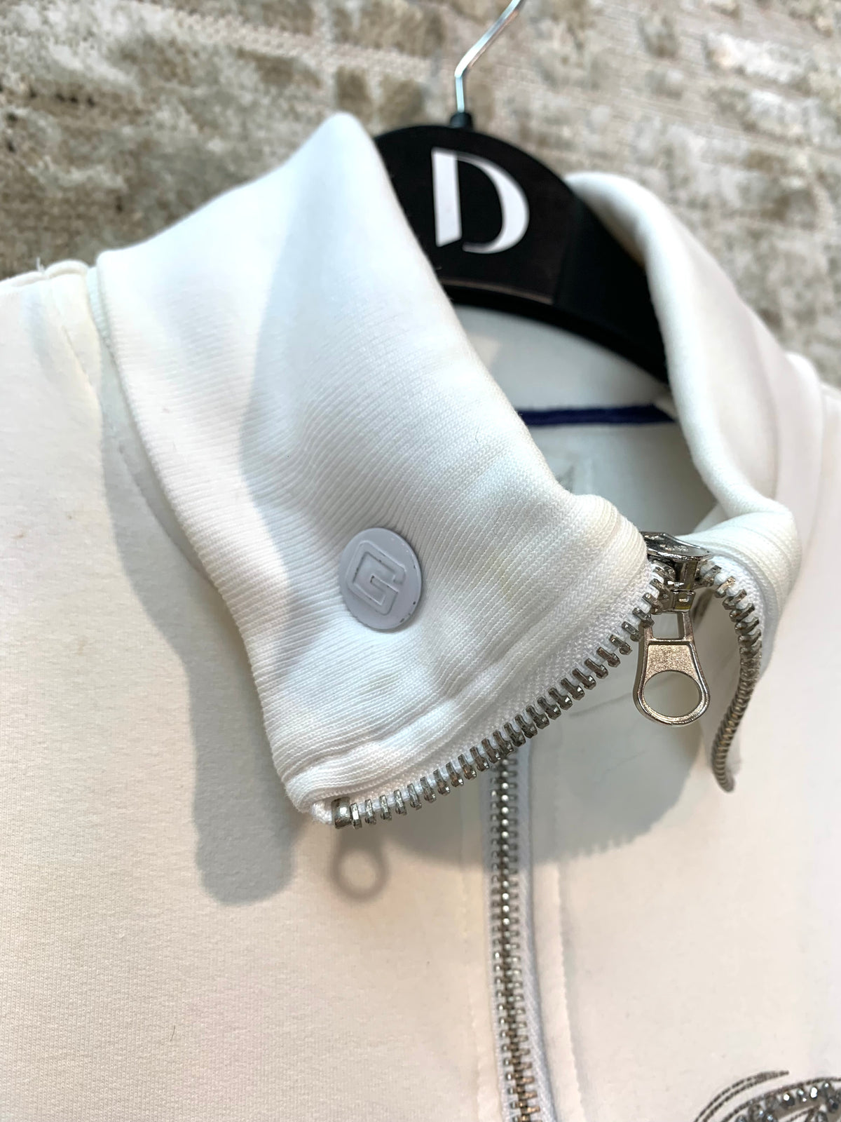 Guess Jeans Y2K Rhinestone Zip-Up Jacket
