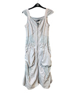 Akela Key Y2K Zip-Front Parachute Dress