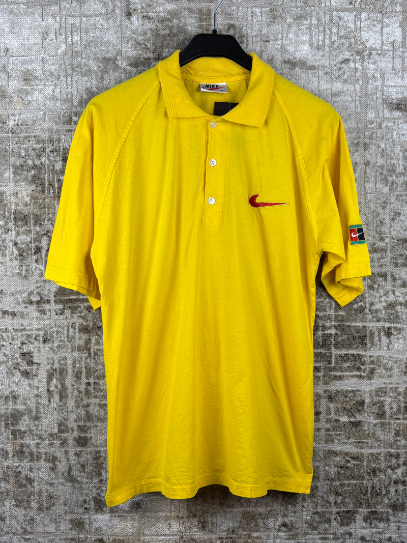 Men's Vintage Nike Yellow Polo Shirt
