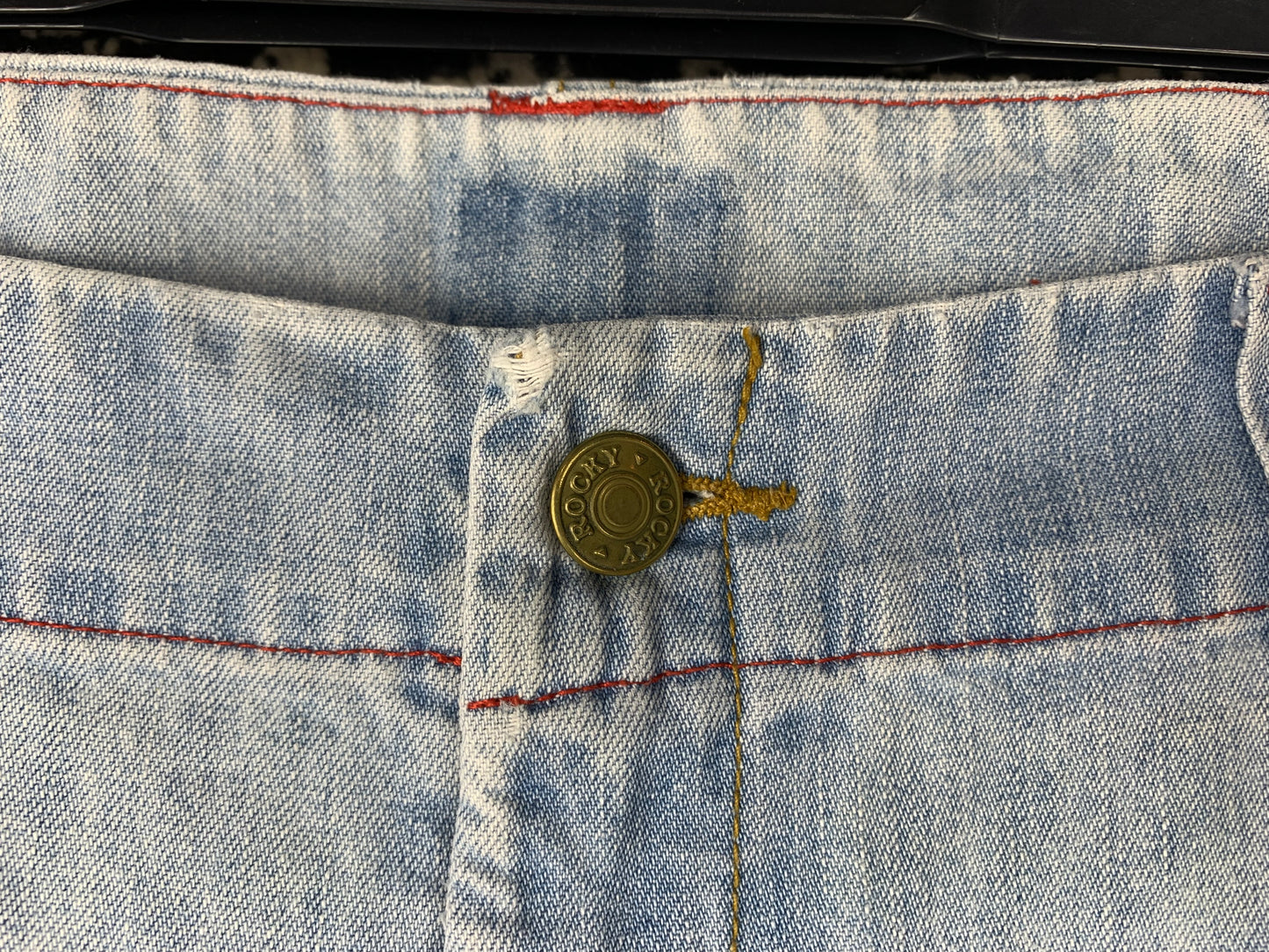 Unisex Vintage Light Blue Capri Jeans
