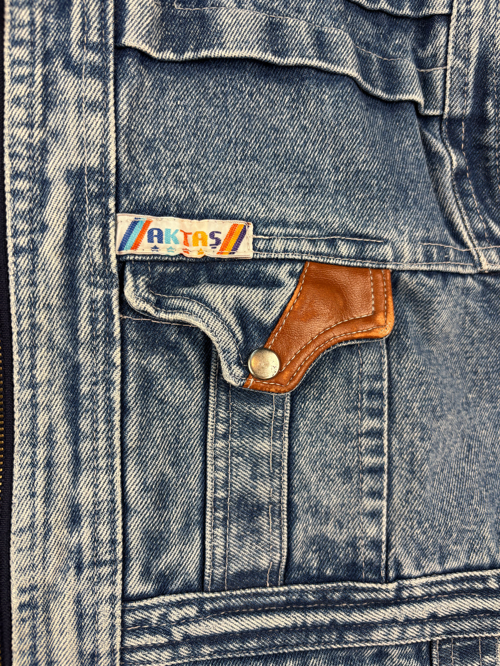 Mens Vintage Denim Utility Vest