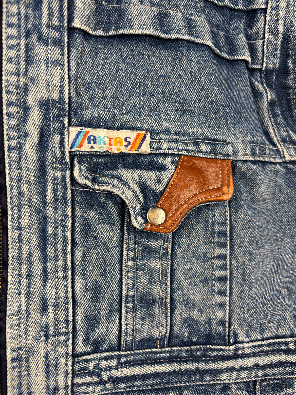 Mens Vintage Denim Utility Vest