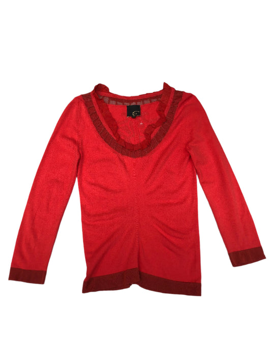 Just Cavalli Red Knit Top
