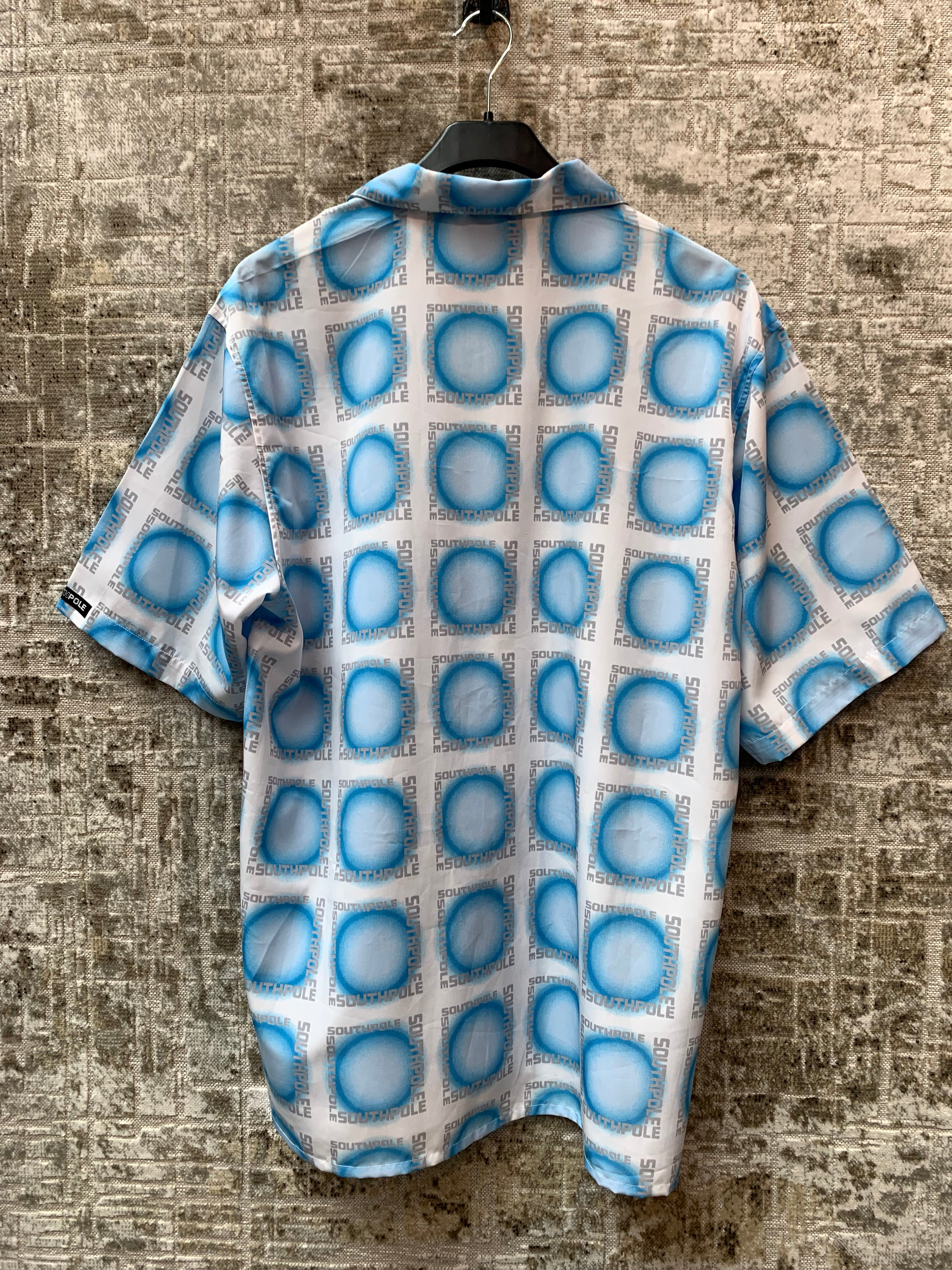 Southpole Y2K Logo Print Camp Shirt