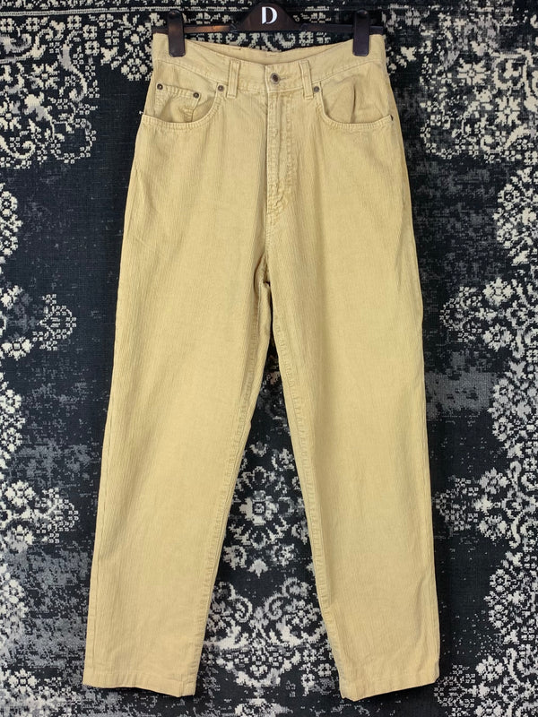 Vintage Men's Light Brown Corduroy Trousers