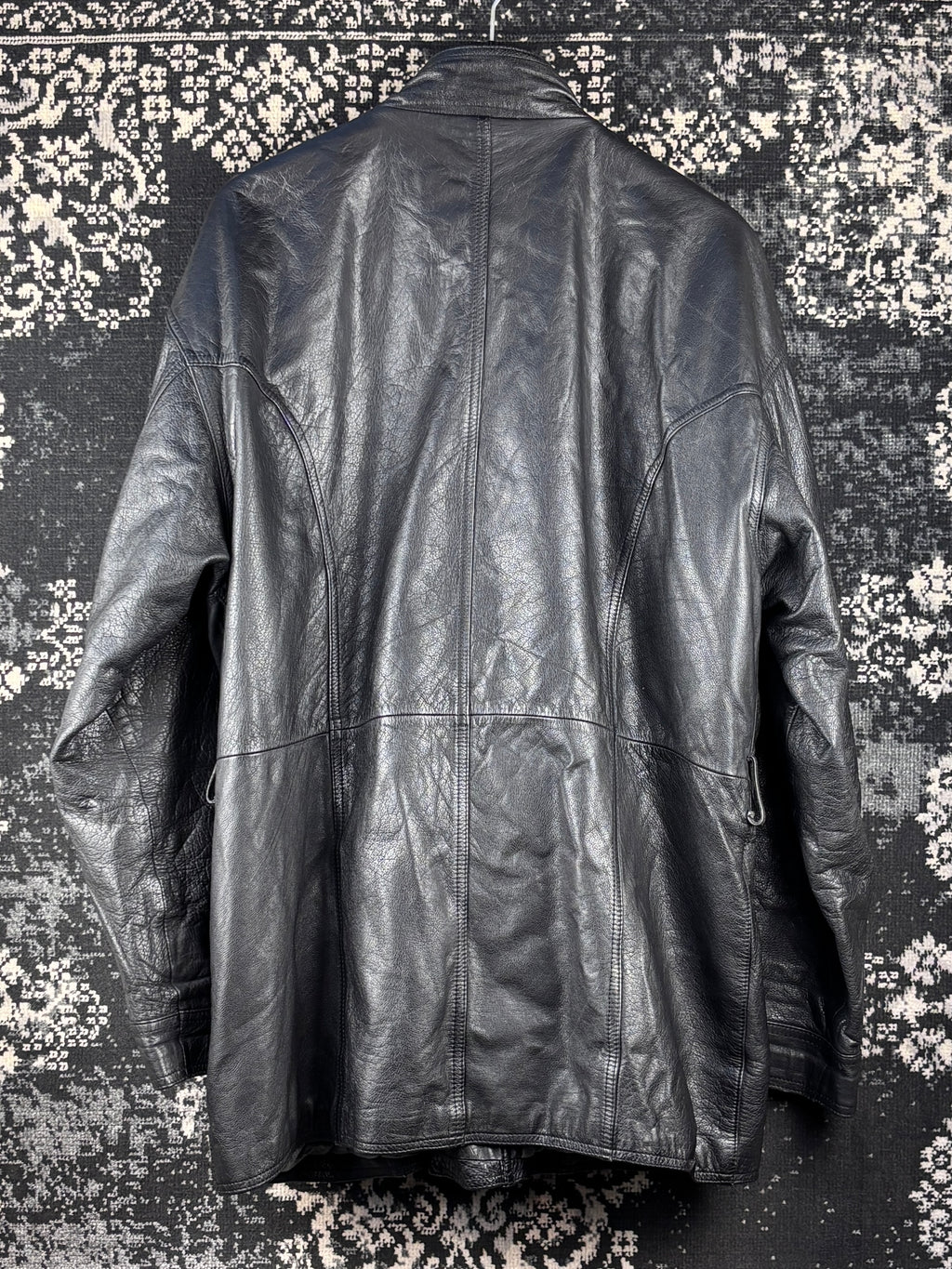 Men's Vintage Black Leather Jacket