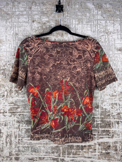 Women's Y2K Graphic Beaded T-shirt