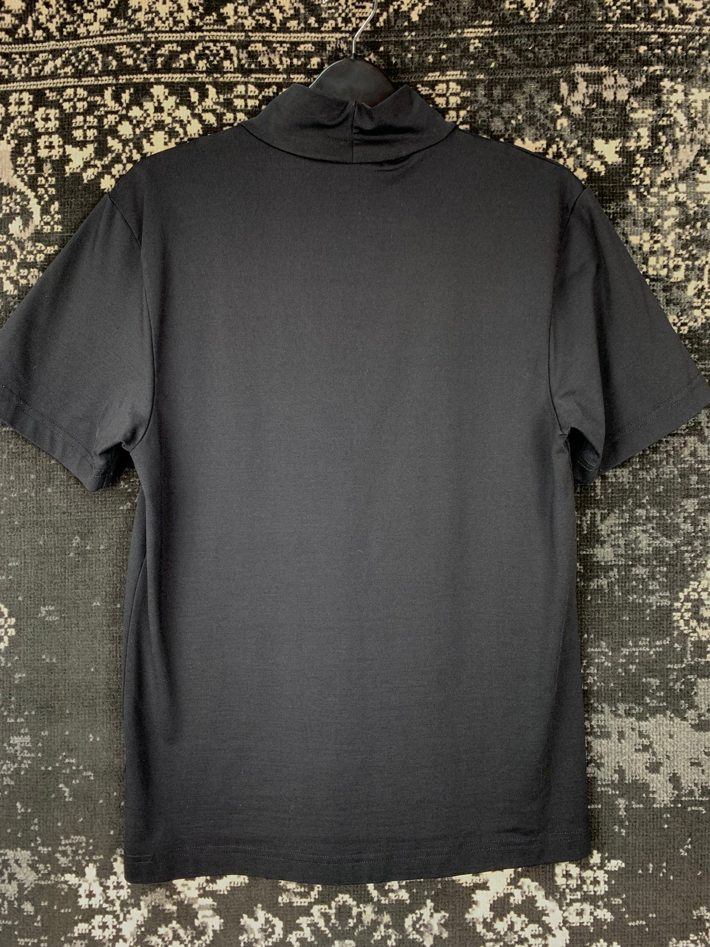 Harley Davidson Men Black Turtleneck T-shirt